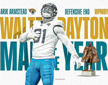 Arik Armstead GAME-USED💪10/13/24 Jacksonville Jaguars🐆NFL Jersey👕vs.Bears🌍