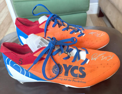 Dante Miller Hand Signed 🖊️ Game Issued 💪 New York Giants Cleats 2024 NFL Season 👟 Also includes PSA Authenticity 📄