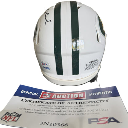 Sam Darnold Hand Signed ✍️ New York Jets 🟢⚪ mini NFL Helmet 🏈 Also includes PSA COA 🛡️