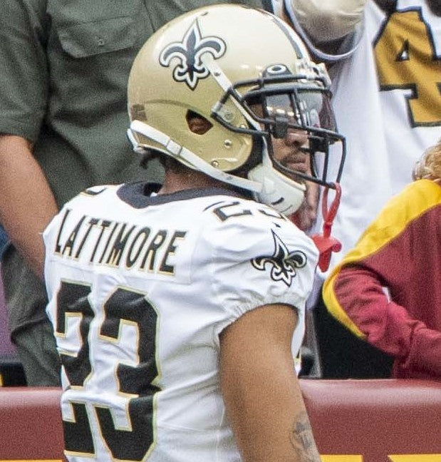 Marshon Lattimore GAME WORN 💪 10/07/24 PHOTO MATCHED 📸 New Orleans Saints ⚜️ Nike NFL Jersey🎽 vs. Kansas City Chiefs - PSA Authenticated 🛡️