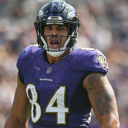 Josh Oliver GAME WORN💪11/20/22 Ravens💜vs. Panthers🐾On-Field NFL Nike Jersey Worn during the November 20, 2022 victory vs. Carolina Panthers