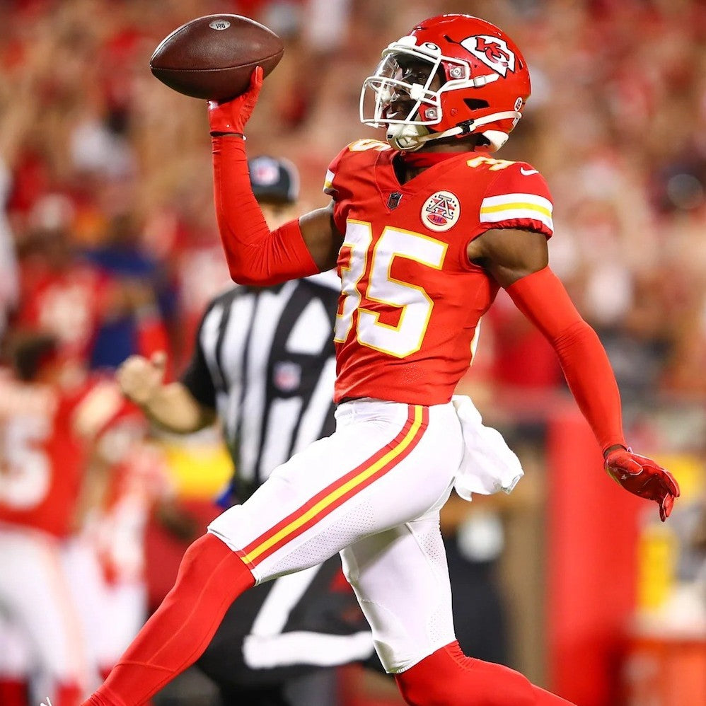 Jaylen Watson GAME WORN 💪 10/12/25 Kansas City Chiefs NFL Jersey 🎽 vs. Lions inc. COA 🛡️