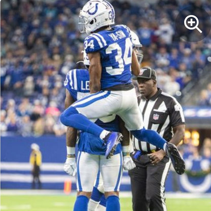 Rock Ya-Sin TEAM / GAME ISSUED 💪 Indianapolis Colts 🐎 Nike NFL Jersey 👕 Inc. COA and 100 NFL seasons Patch