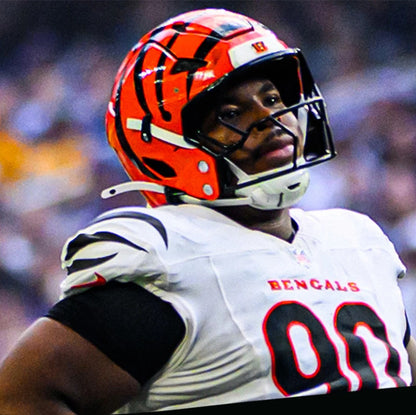 Kris Jenkins Jr. GAME-WORN 09/29/25💪Cincinnati Bengals🐅NFL Jersey vs. Denver Broncos