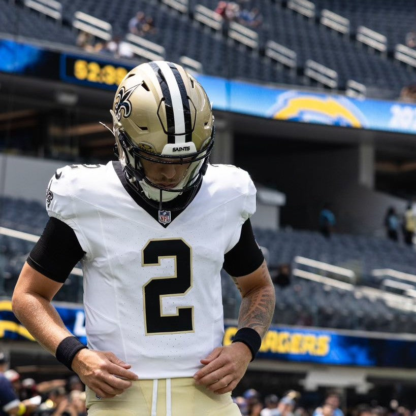 Spencer Rattler GAME WORN 09/28/25 New Orleans Saints ⚜️ Nike NFL Jersey vs Bills Includes PSA Authenticity 🛡️
