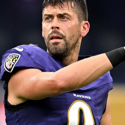 Justin Tucker GAME-WORN💪09/15/24 Baltimore Ravens💜NFL Jersey vs. Las Vegas Raiders +COA