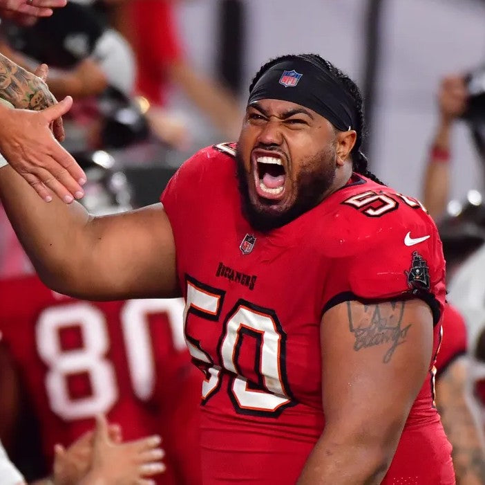 Vita Vea GAME-ISSUED💪Tampa Bay Buccaneers On-Field Nike 1976 Throwback Jersey