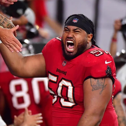 Vita Vea GAME-ISSUED💪Tampa Bay Buccaneers On-Field Nike 1976 Throwback Jersey