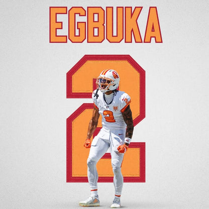 Emeka Egbuka GAME-ISSUED Tampa Bay Buccaneers On-Field NFL Creamsicle Jersey👕