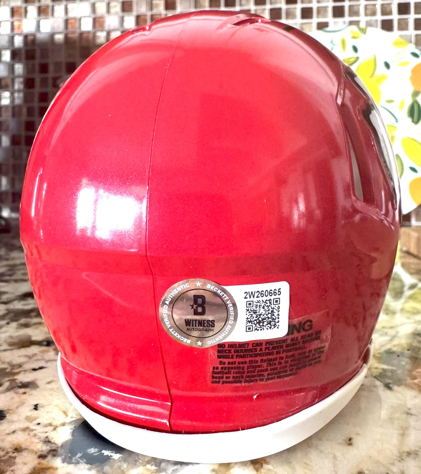 Trent McDuffie Signed✍️Kansas City Chiefs mini Speed Helmet - 💯NFL Memorabilia