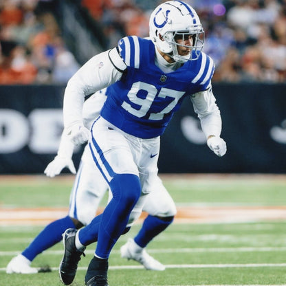 Laiatu Latu SIGNED GAME ISSUED 💪 Indianapolis Colts Nike NFL Jersey 👕 Also includes COA