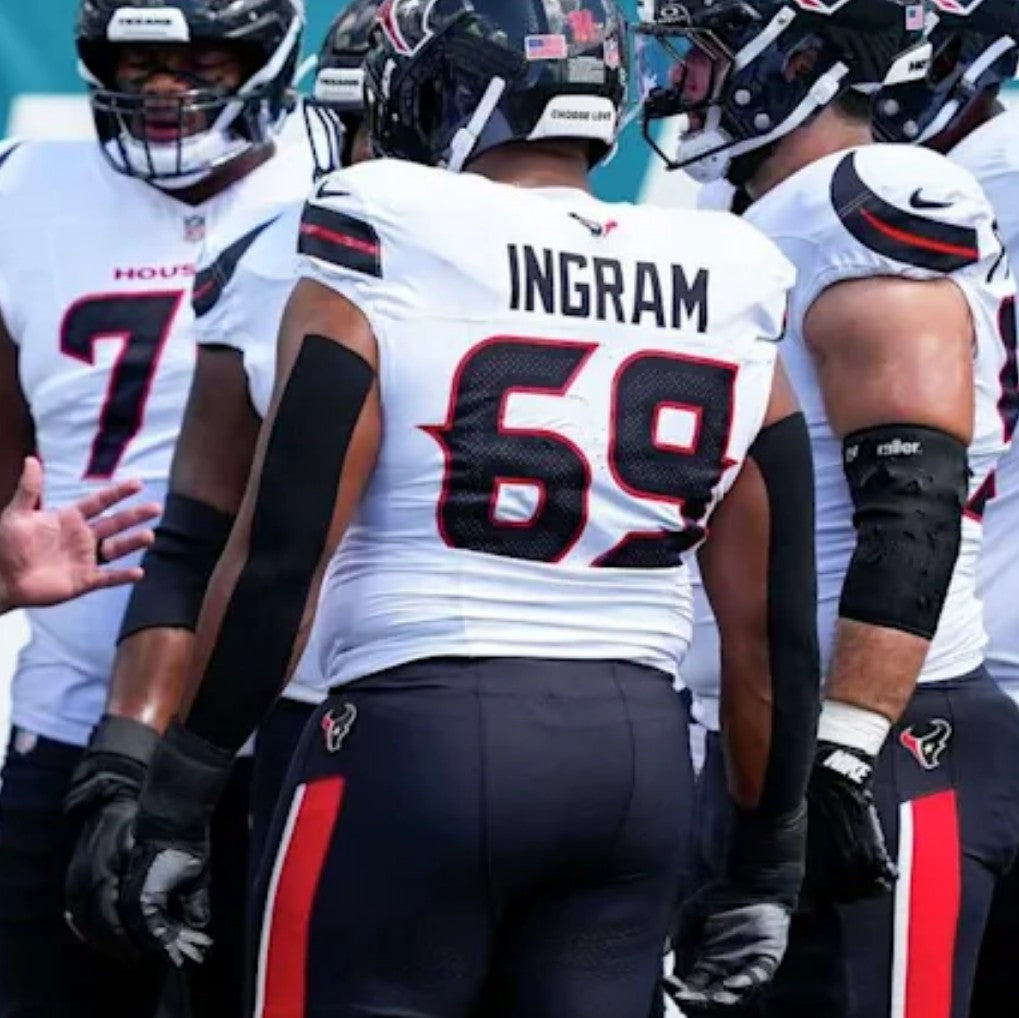 Ed Ingram GAME WORN 10/20/25 Houston Texans Nike NFL Jersey vs Seattle Seahawks Inc. COA