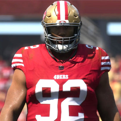 Jordan Elliott GAME USED💪10/20/24 PHOTO MATCHED📸San Francisco 49ers Jersey👕vs Kansas City Chiefs Special Crucial Catch Matchup