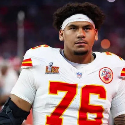 Kingsley Suamataia GAME-USED💪 11/02/25 Kansas City Chiefs NFL Jersey🎽vs. Bills inc. COA 🛡️