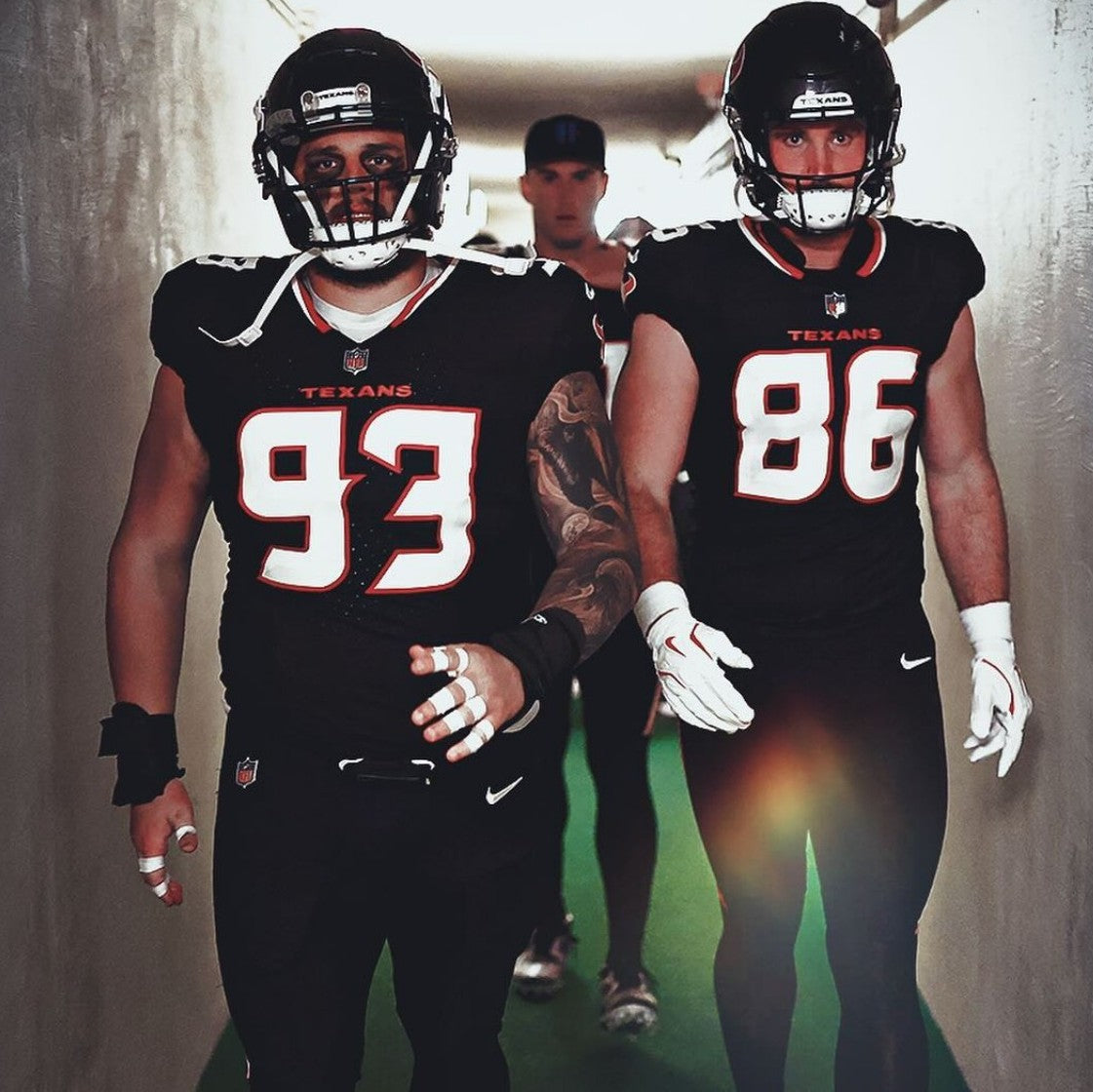 Dalton Schultz GAME WORN 09/07/25 Houston Texans Nike NFL Jersey vs Los Angeles Rams Also includes COA