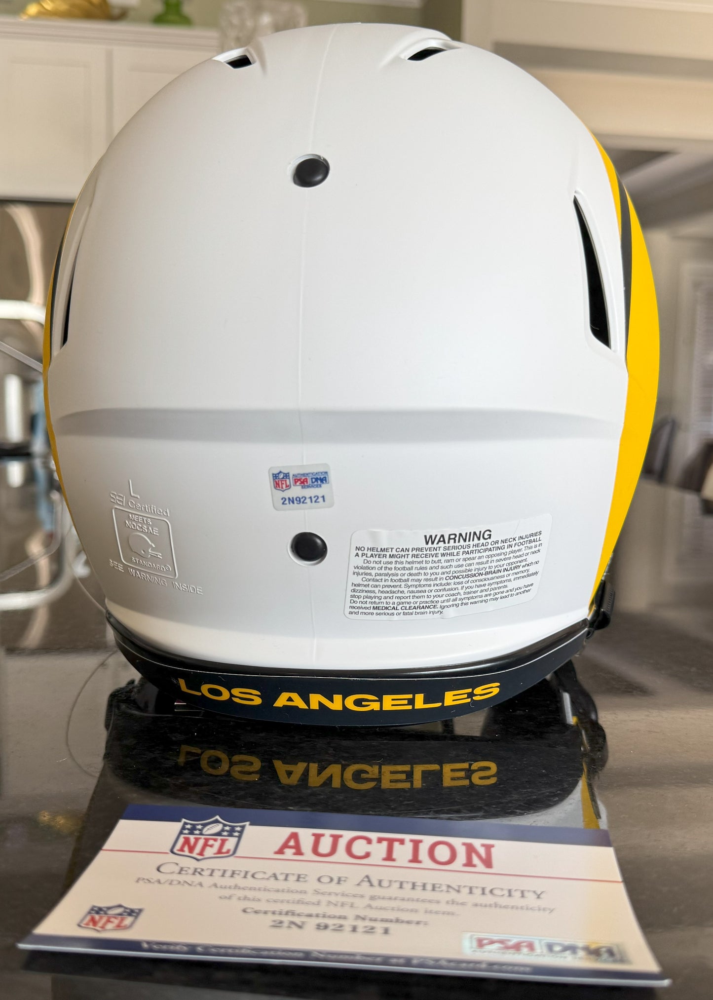 Bobby Wagner Hand-Signed Los Angeles Rams🐏Full-Size Authentic Lunar Eclipse Speed Helmet inc.PSA COA