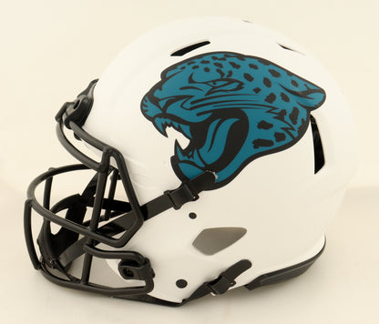 Trevor Lawrence Hand Signed ✍️ Jacksonville Jaguars 🐆 Full-Size Authentic On-Field Lunar Eclipse Alternate Speed NFL Helmet - Fanatics Authenticated 🛡️