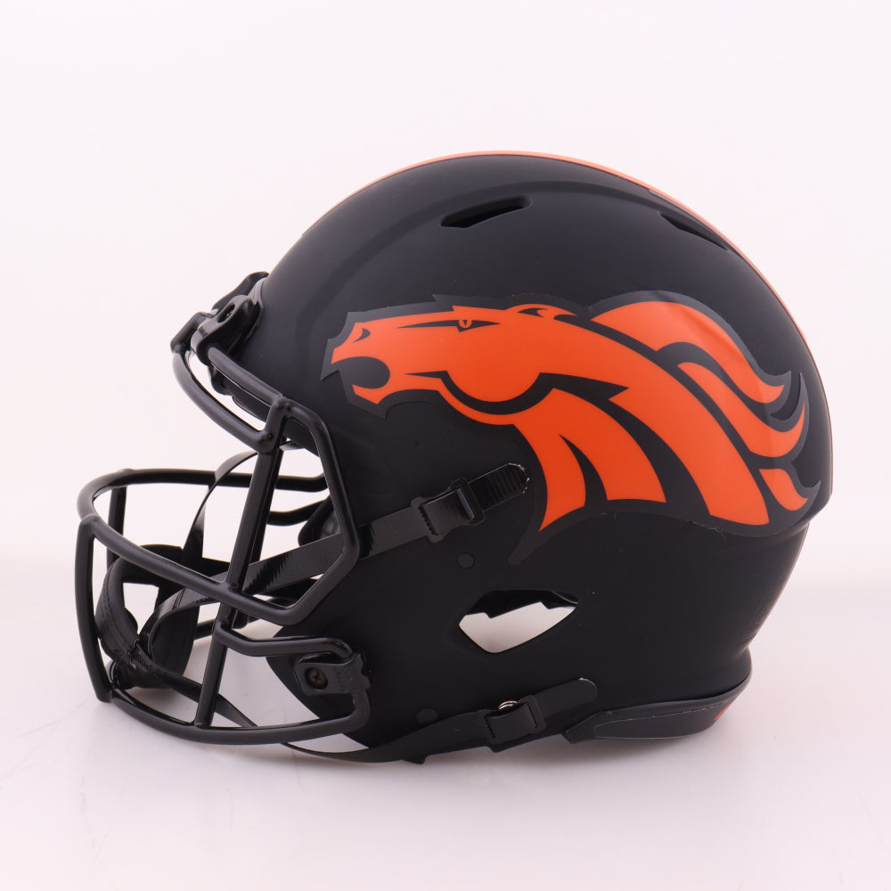 Drew Lock Signed ✍️ Denver Broncos Full-Size Authentic On-Field Eclipse Alternate Speed NFL Helmet