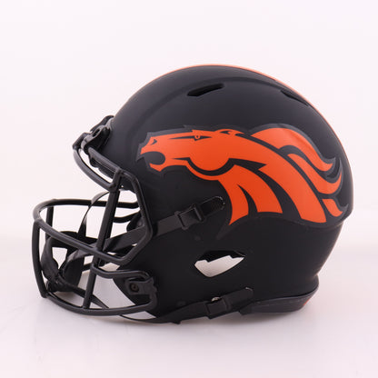 Drew Lock Signed ✍️ Denver Broncos Full-Size Authentic On-Field Eclipse Alternate Speed NFL Helmet