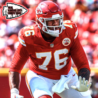 Kingsley Suamataia GAME-USED💪09/14/25 Kansas City Chiefs NFL Jersey🎽vs. Philadelphia Eagles