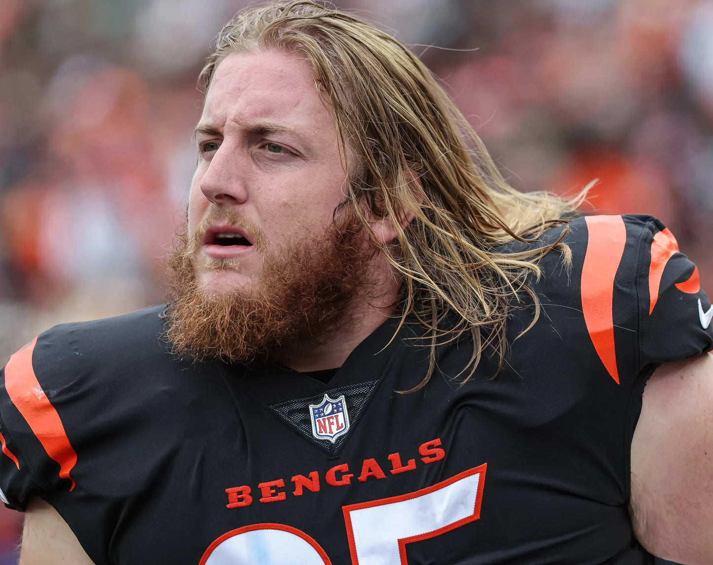 Alex Cappa GAME WORN💪10/06/24 Cincinnati Bengals🐅vs.Baltimore Ravens NFL Jersey👕Includes COA