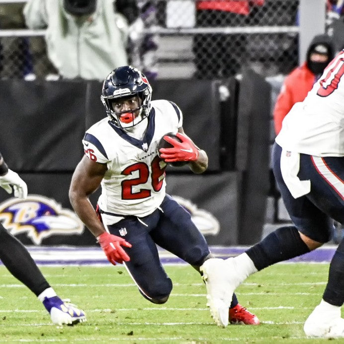 Devin Singletary GAME WORN 💪 11/12/23 & PHOTO MATCHED 📸 Houston Texans Nike NFL Jersey🎽 vs. Cincinnati Bengals – Salute to Service Game