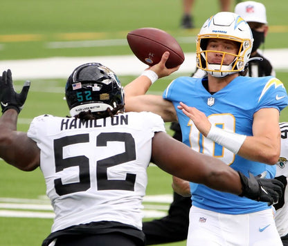 DaVon Hamilton GAME USED 💪 09/29/24 PHOTO MATCHED 📸 Jacksonville Jaguars 🐆Nike NFL Jersey👕inc. PSA COA 🛡️ vs. Houston Texans