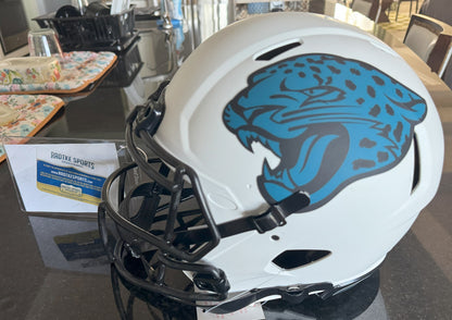 Mark Brunell Signed ✍️ Jacksonville Jaguars 🐆 Full-Size Authentic On-Field Lunar Eclipse Alternate Speed Helmet