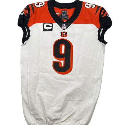 Joe Burrow Bengals Game-Issued On-Field NFL Jersey (Nike) Metabilia Certified💥Inc. Captains Patch