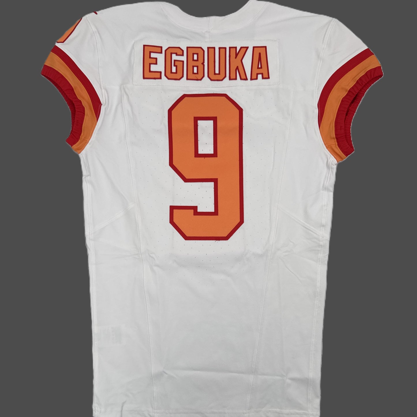 Emeka Egbuka TEAM ISSUED 🔥 Tampa Bay Buccaneers Nike NFL Iconic 1976 Jersey 👕 Also includes Certificate of Authenticity