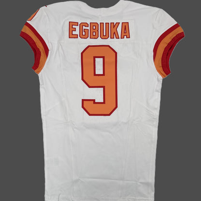 Emeka Egbuka TEAM ISSUED 🔥 Tampa Bay Buccaneers Nike NFL Iconic 1976 Jersey 👕 Also includes Certificate of Authenticity