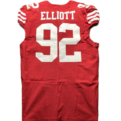 Jordan Elliott GAME USED💪10/20/24 PHOTO MATCHED📸San Francisco 49ers Jersey👕vs Kansas City Chiefs Special Crucial Catch Matchup
