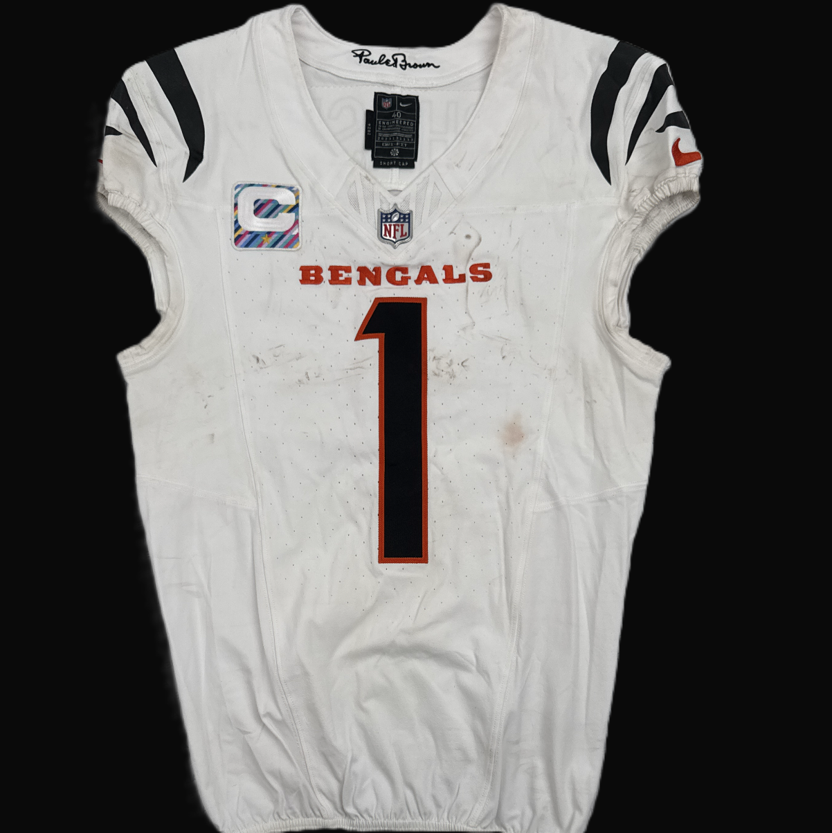 Ja'Marr Chase GAME-WORN🏈Ja'Marr Chase GAME-WORN 09/29/25💪Cincinnati Bengals🐅NFL Jersey vs. Broncos