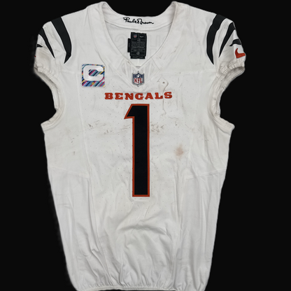 Ja'Marr Chase GAME-WORN🏈Ja'Marr Chase GAME-WORN 09/29/25💪Cincinnati Bengals🐅NFL Jersey vs. Broncos