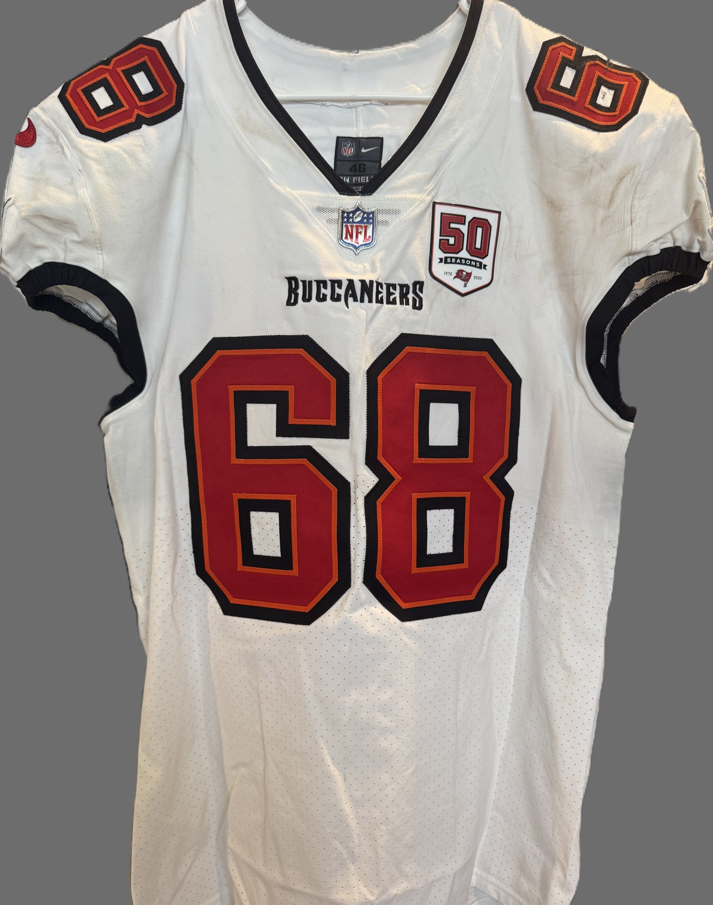 Ben Bredeson GAME-WORN 08/16/25 Tampa Bay Buccaneers OnField Nike NFL Jersey🎽
