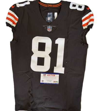 Austin Hooper GAME-WORN 11/15/20💪PHOTO-MATCHED📸Cleveland Browns NFL Jersey👕vs. Houston Texans