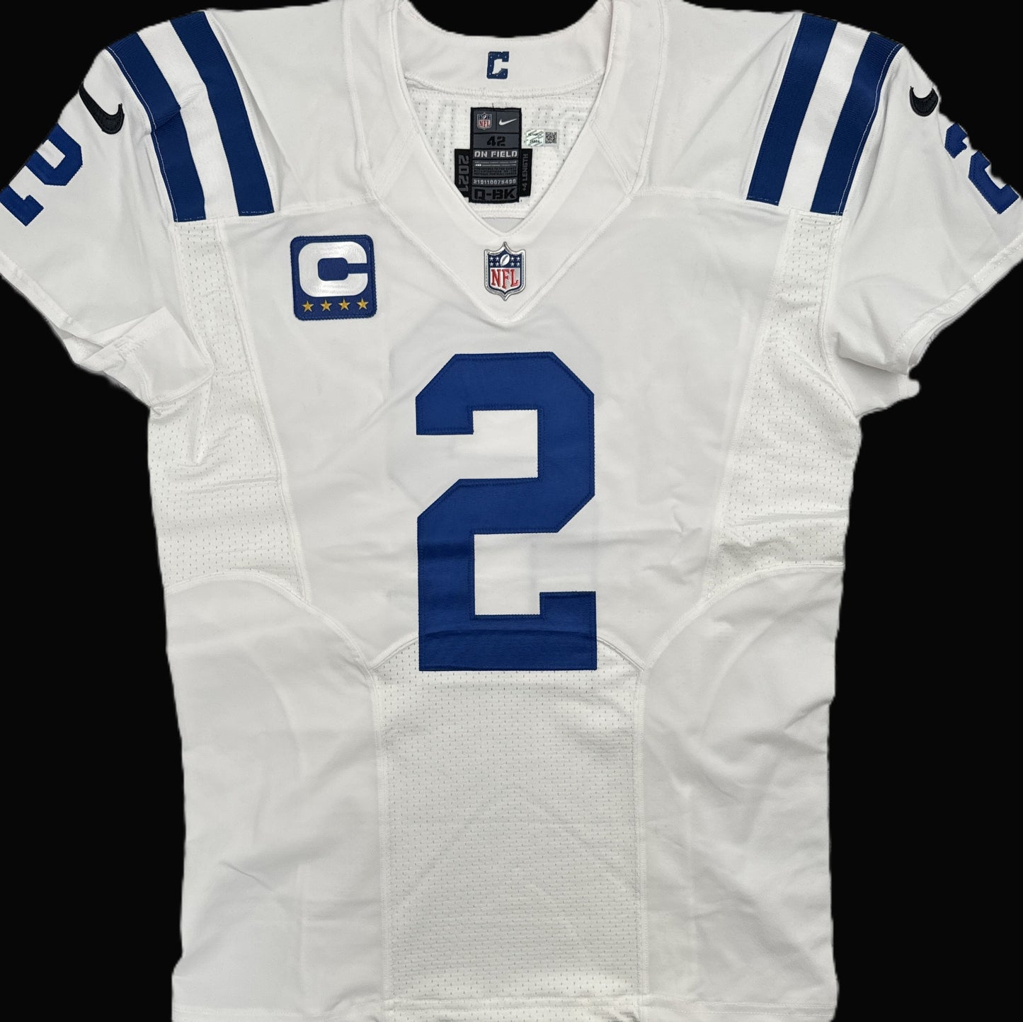 Matt Ryan TEAM ISSUED 💪 Indianapolis Colts 🐎 Nike NFL Jersey 👕Also  Includes COA 🛡️ and Captain's Patch