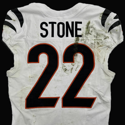 Geno Stone GAME WORN 10/12/25 💪 Cincinnati Bengals 🐅 Nike NFL Jersey 👕 vs Green Bay Packers inc. COA 🛡️