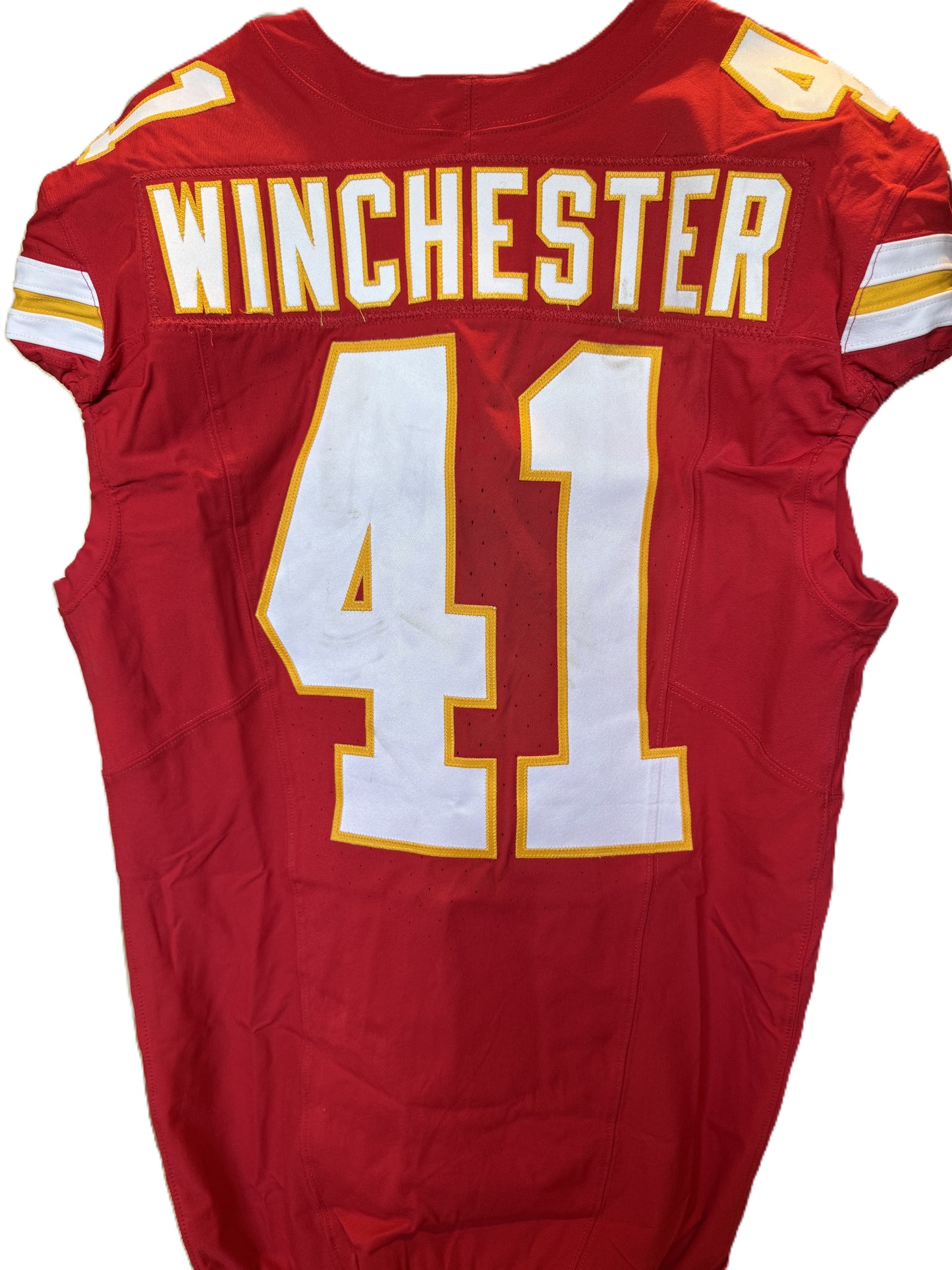 James Winchester GAME-USED💪09/28/25 Kansas City Chiefs NFL Jersey🎽vs. Baltimore Ravens