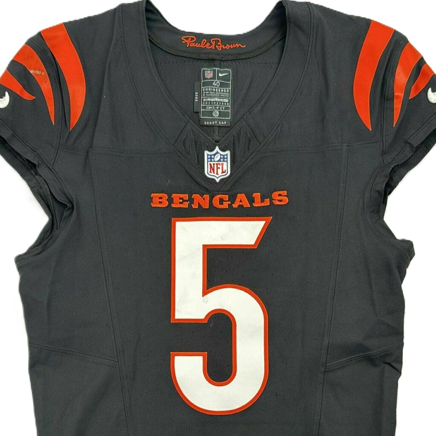 Tee Higgins GAME WORN 💪 10/26/25 Cincinnati Bengals 🐅 Nike NFL Jersey 👕vs New York Jets inc. COA 🛡️