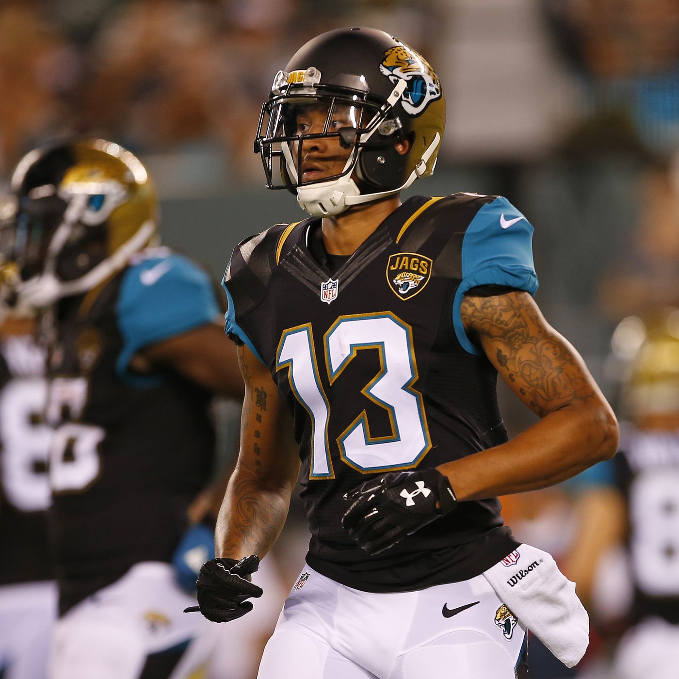 Rashad Greene GAME WORN 💪 10/28/18 PHOTO MATCHED 📸 Jacksonville Jaguars 🐆 NFL Jersey 👕 vs. Philadelphia Eagles in London
