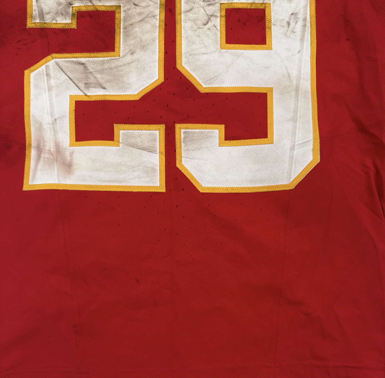 Kareem Hunt GAME-USED💪09/28/25 Kansas City Chiefs NFL Jersey🎽vs. Baltimore Ravens