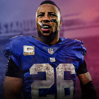 Saquon Barkley Hand Signed ✍️ New York Giants Nike NFL Jersey 👕 Also includes Authenticity 🛡️
