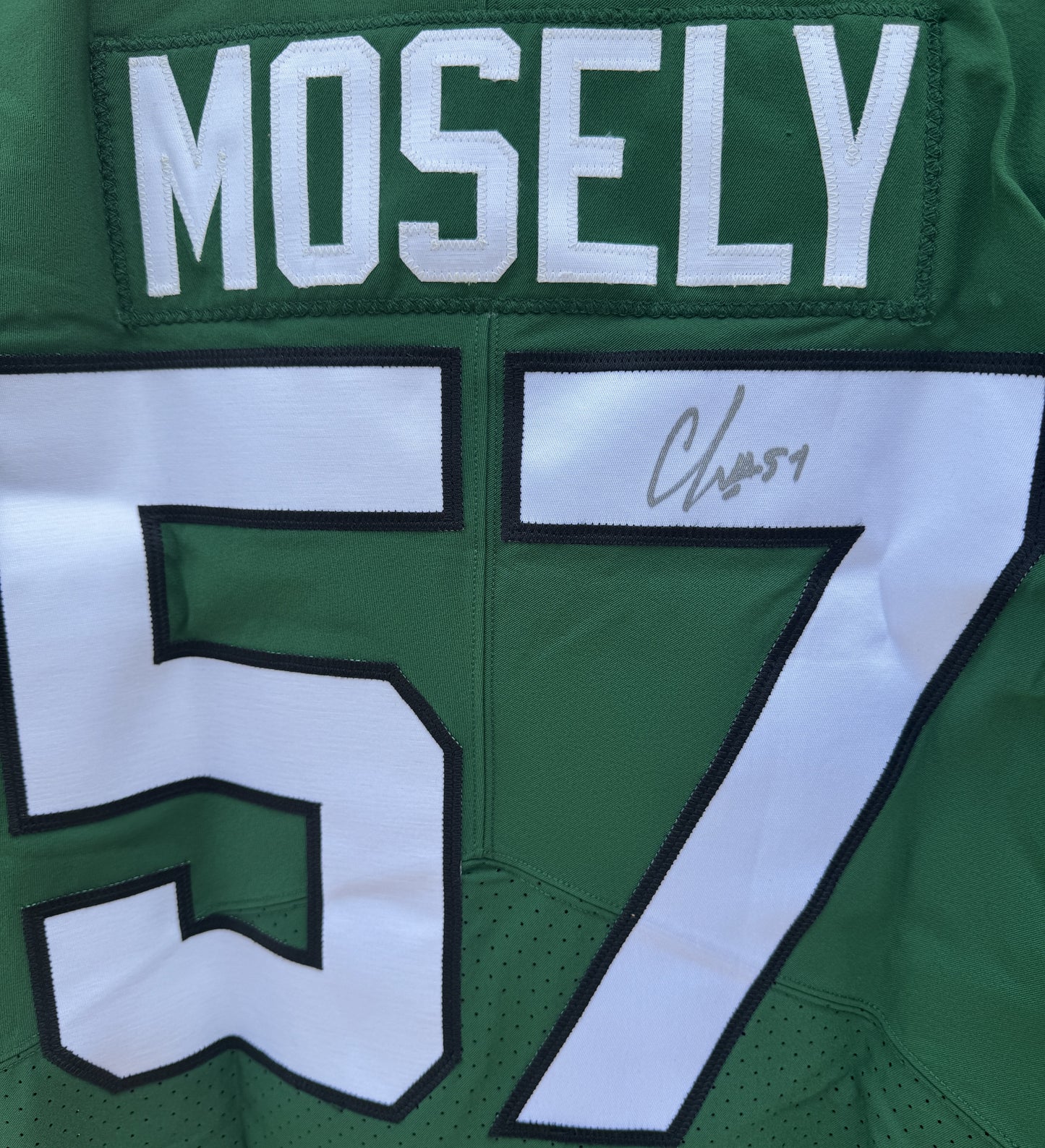 C.J. Mosley Hand Signed ✍️ New York Jets AUTHENTIC Nike NFL Jersey 👕 Also inc. PSA COA📄