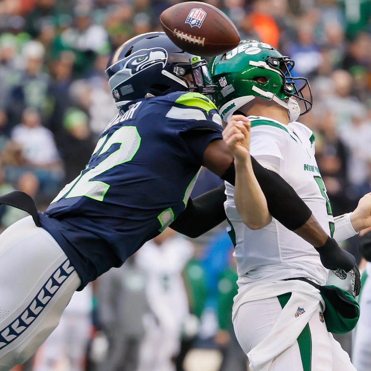 Darrell Taylor GAME WORN 💪 11/12/23 & 12/18/23 Seattle Seahawks Nike NFL Jersey 👕 Worn in two separate victories: 11/12/23 vs. Commanders + 12/18/23 vs. Eagles