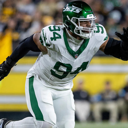 Solomon Thomas GAME WORN 💪 10/20/24 New York Jets Nike NFL Jersey 👕 vs Pittsburgh Steelers Also includes Professional Sports Authenticator 🛡️