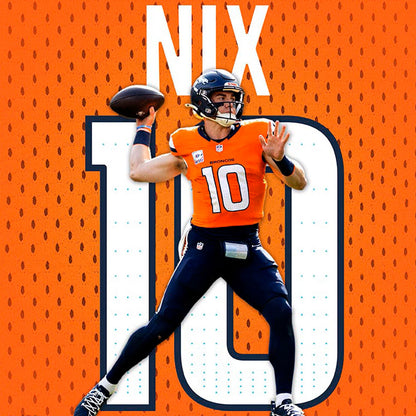 BO NIX Hand Signed ✍️ Denver Broncos Nike AUTHENTIC NFL Jersey Inc. PSA COA 🛡️