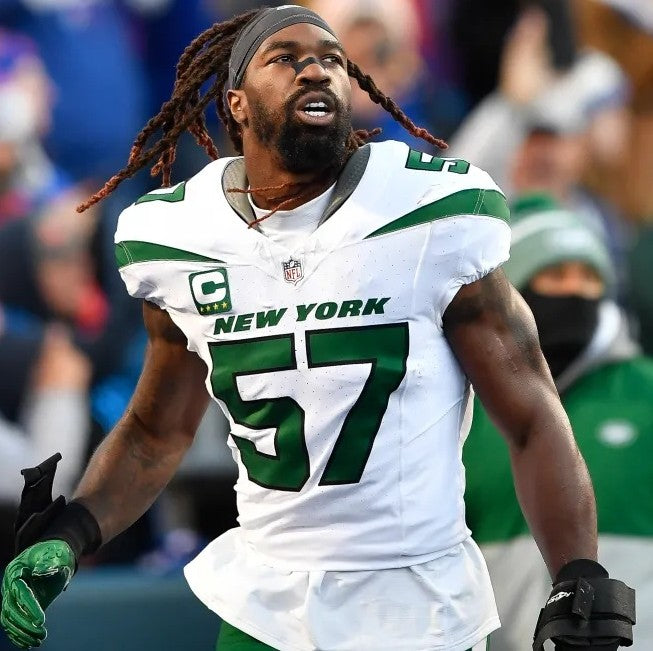 C.J. Mosley GAME USED 💪 10/20/2024 PHOTO MATCHED 📸 New York Jets NFL Nike Jersey👕Inc. PSA COA📄