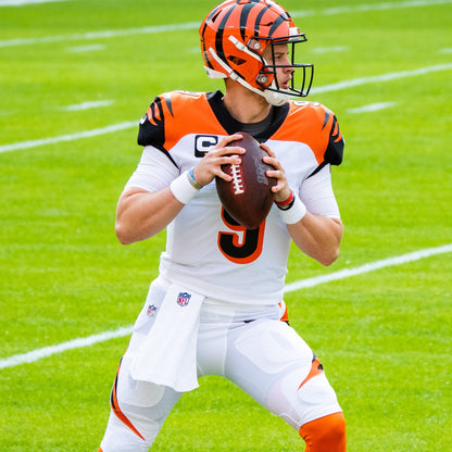 Joe Burrow Bengals Team-Issued On-Field Nike NFL Jersey Inc. Captains Patch, Hologram and COA