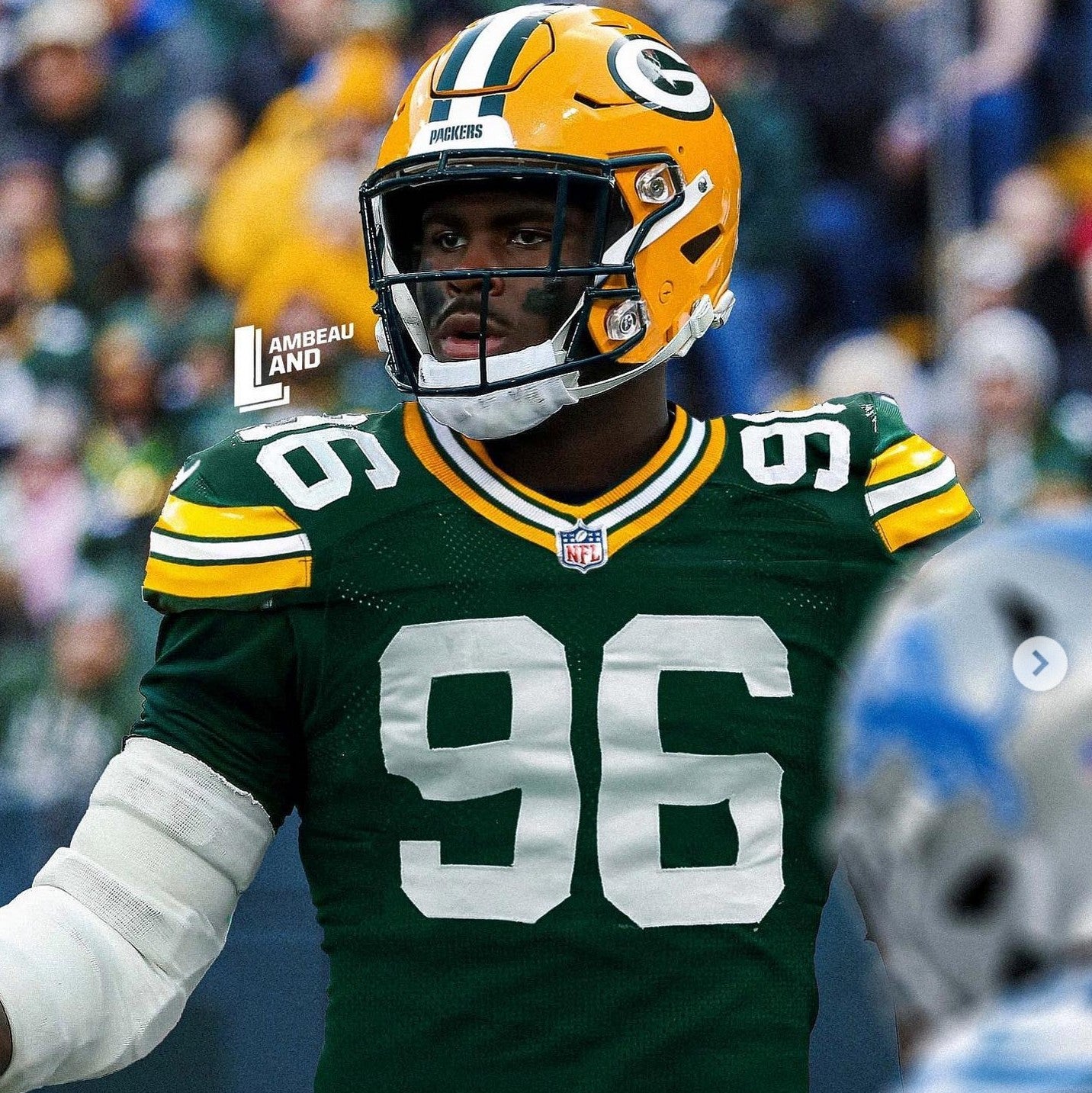 Colby Wooden GAME WORN💪09/6/24 Green Bay Packers Jersey👕vs.Eagles🦅Sao Paulo